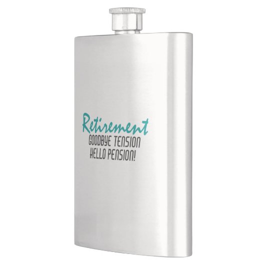 退職おもしろい引用文 フラスク (左)