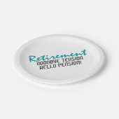 退職おもしろい引用文 ペーパープレート (アングル)