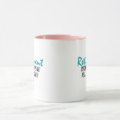 退職おもしろい引用文 マグカップ (中央)