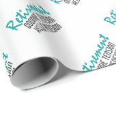 退職おもしろい引用文 ラッピングペーパー (ロールコーナー)