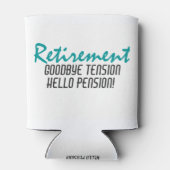 退職おもしろい引用文 缶クーラー (裏面)