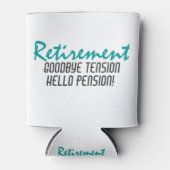 退職おもしろい引用文 缶クーラー (正面)