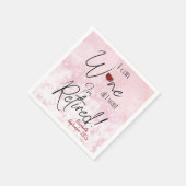 退職おもしろい後は飲み放題 スタンダードカクテルナプキン (角)