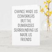 退職おもしろい継続労遠くに働者誕生日贈与 カード (黄色い花)