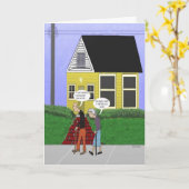 退職おもしろい証 カード (黄色い花)