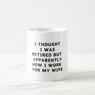 退職おもしろい退職後のユーモア夫妻コーヒー コーヒーマグカップ