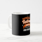 退職おもしろい2025退職したは問題ではない コーヒーマグカップ (正面左)