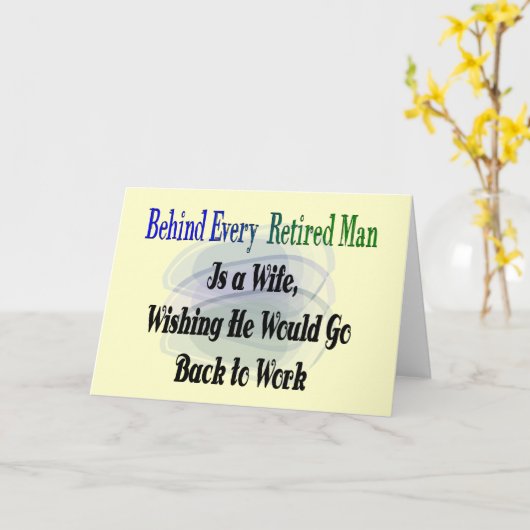 退職おもしろいTシャツとギフト カード (黄色い花)