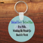 退職おもしろいTシャツとギフト キーホルダー (正面)
