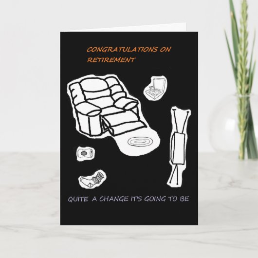 退職および重複のおもしろカード カード (正面)