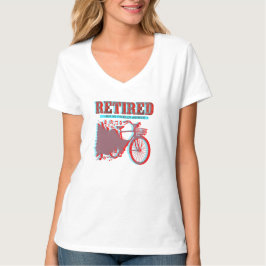 退職お祝いにぴったりなサイクリングデザイン Tシャツ
