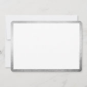 退職お祝いディナエレガントーシルバーブラック 招待状 (裏面)