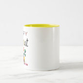 退職お祝いデザイン ツートーンマグカップ (中央)