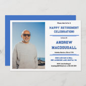 退職お祝いパーティー写真 招待状 (正面/裏面)