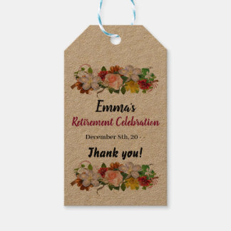 退職お祝いラベル ギフトタグ