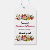 退職お祝いラベル ギフトタグ (正面)