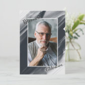 退職お祝い写真招待状 招待状 (スタンド正面)