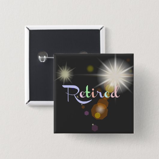 退職お祝い 缶バッジ (正面&裏面)