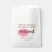 退職が興奮している人を何と呼ぶか フェイバーバッグ (正面)