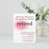 退職が興奮している人を何と呼ぶか ポストカード (スタンド正面)