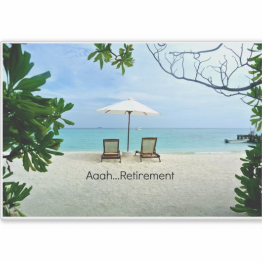 -退職したああ…引退 シール (正面)