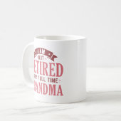 退職したおばあちゃん コーヒーマグカップ (正面左)