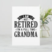 退職したおばあちゃん サンキューカード (スタンド正面)