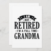 退職したおばあちゃん サンキューカード (正面/裏面)