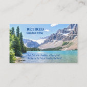退職したおもしろい湖の山々、職業Gag対2 名刺 (正面)