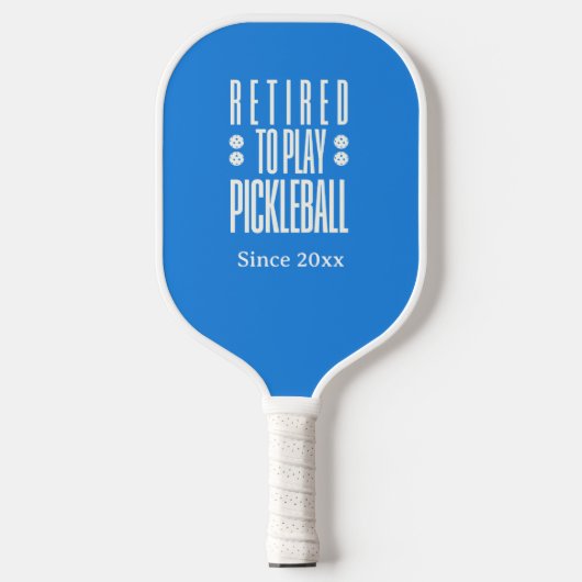 退職したおもしろい遊Pickleball Year Blue Whiteへ ピックルボールラケット (正面)