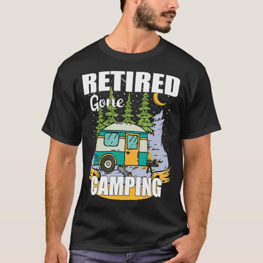 退職したおもしろいGod Camping 楽しむ Your Retiment Tシャツ (正面)