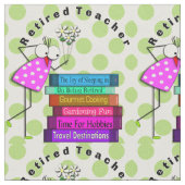 退職したお洒落先生 ファブリック (クローズアップ)