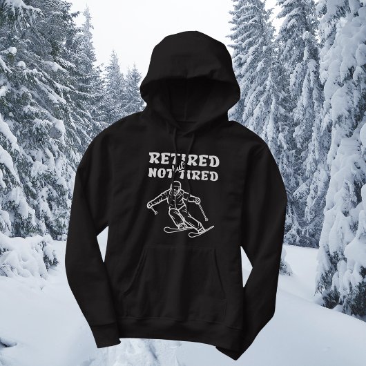 退職したが、疲れた引退スキースポーツではない パーカ