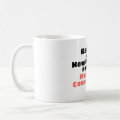 退職したしかしHunneydo Corp.のために今働きます コーヒーマグカップ (左)