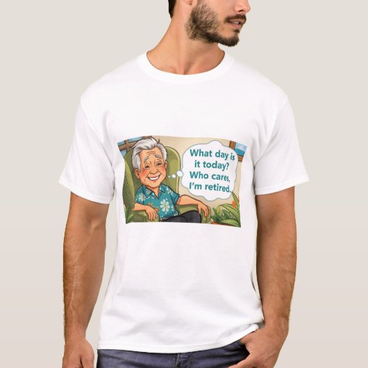 退職したじいちゃんTシャツ Tシャツ (正面)