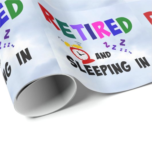 ~退職したで寝る ラッピングペーパー (ロールコーナー)