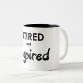 退職したとインスパイア ツートーンマグカップ (正面右)