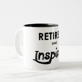 退職したとインスパイア ツートーンマグカップ (正面左)