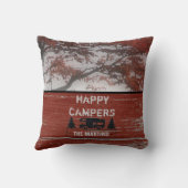 退職したなご機嫌な人RV |の素朴で赤い納屋木 クッション (裏面)