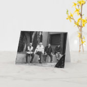 退職したなシシリアの人空白のなカード カード (黄色い花)