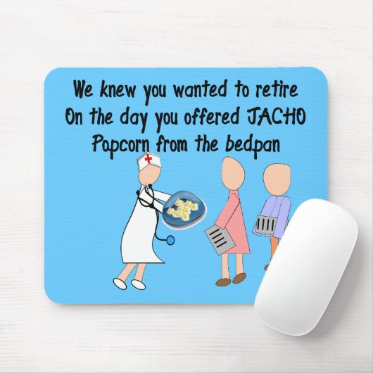退職したなナースのストーリーアートのギフト マウスパッド (マウス)