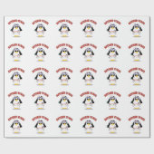 退職したなナースのペンギンの女性 ラッピングペーパー (フラット)