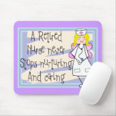 退職したなナースの天使の芸術のカード及びギフト マウスパッド (マウス)