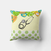 退職したなナースの枕ハート クッション (裏面)