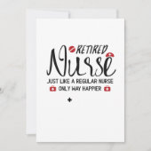 退職したなナースの素晴らしいギフトの退職したなナース カード (正面)