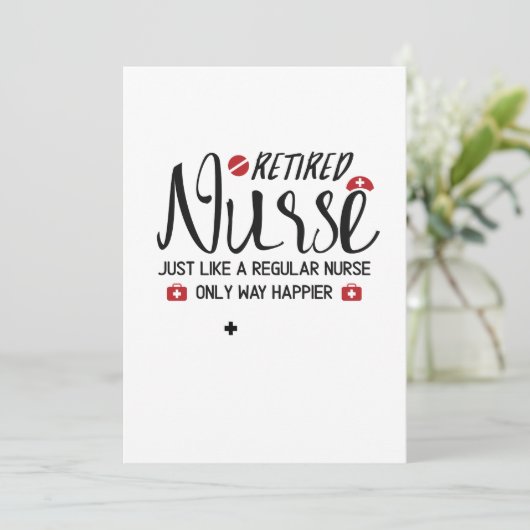 退職したなナースの素晴らしいギフトの退職したなナース カード (スタンド正面)