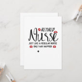 退職したなナースの素晴らしいギフトの退職したなナース カード (正面/裏面インサイチュ)