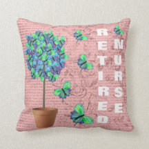 退職したなナースの装飾的な蝶枕