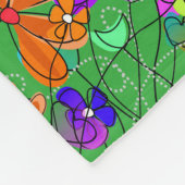 退職したなナースの詩のフリースブランケットの緑 フリースブランケット (角)