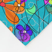 退職したなナースの詩のフリースブランケットの青II フリースブランケット (角)